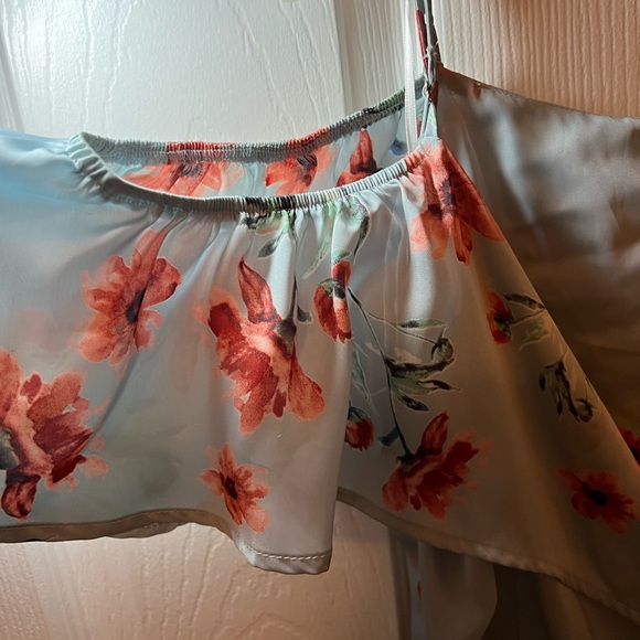 Gorgeous Floral Silk Dress Large - Picture 4 of 8